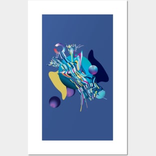 Undiscovered planet, planet X abstract illustration Posters and Art